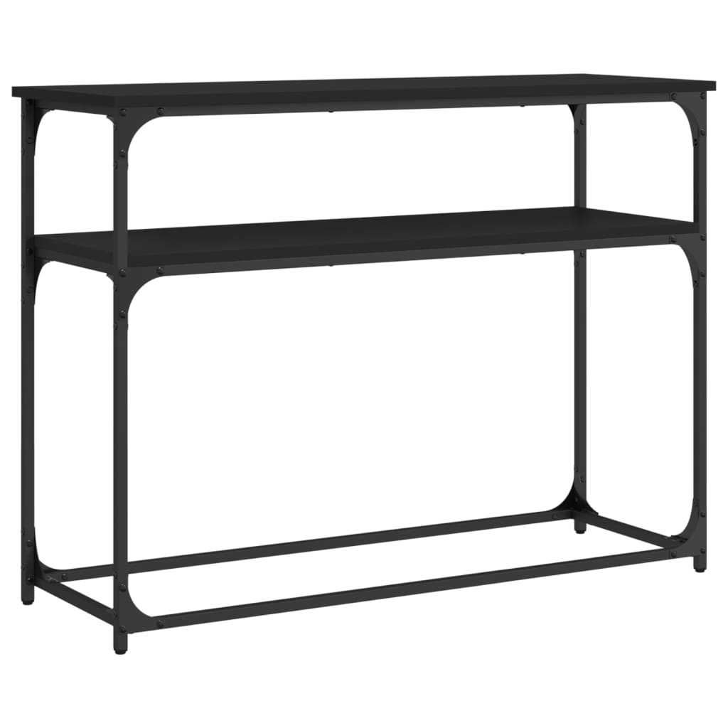 vidaXL Konsolbord svart 100x35,5x75 cm konstruerat trä