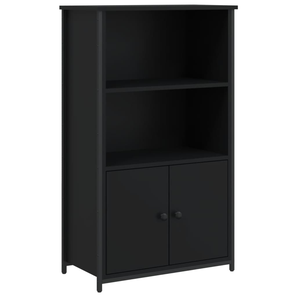 vidaXL Skåp svart 62x32x103,5 cm konstruerat trä