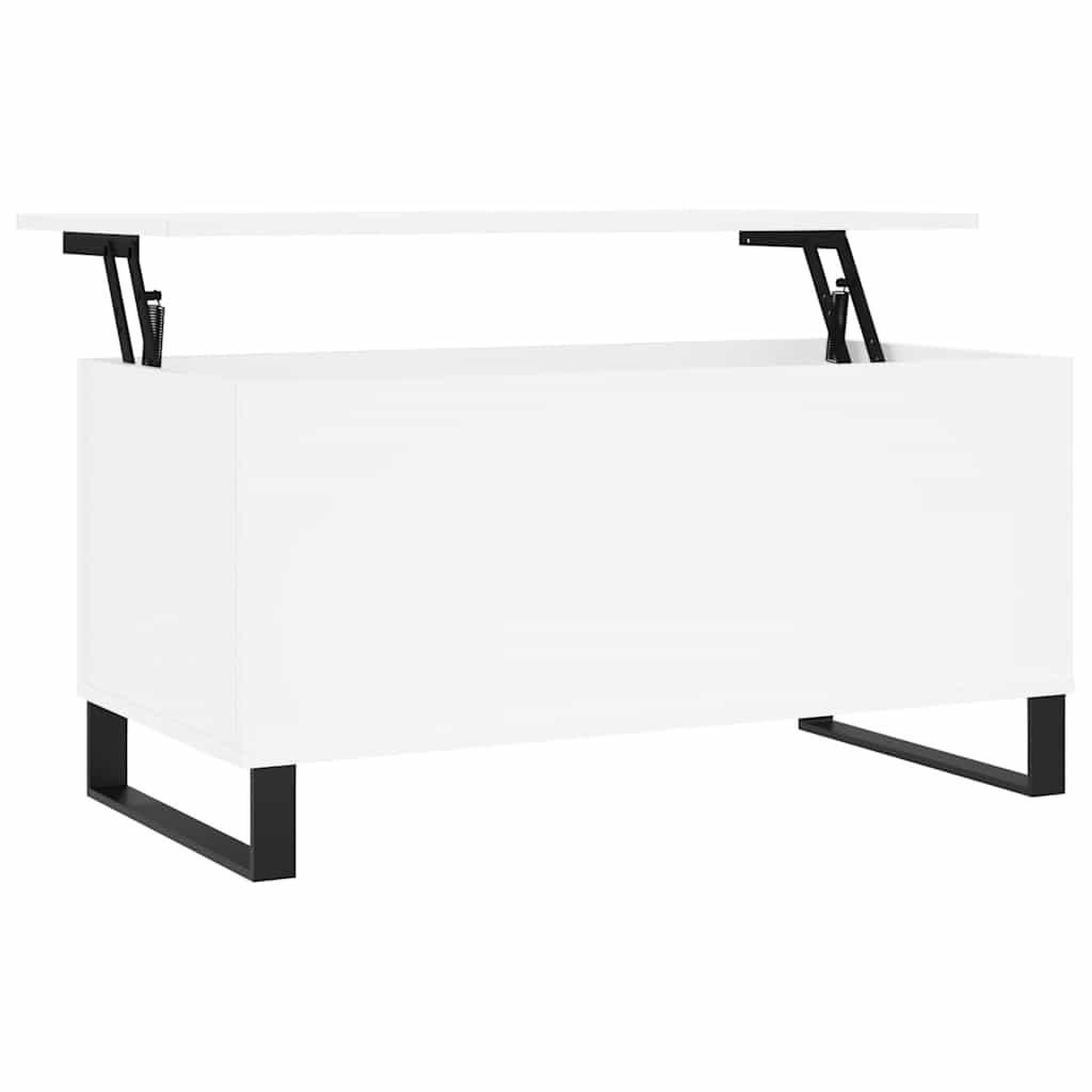 vidaXL Soffbord vit 90x44,5x45 cm konstruerat trä