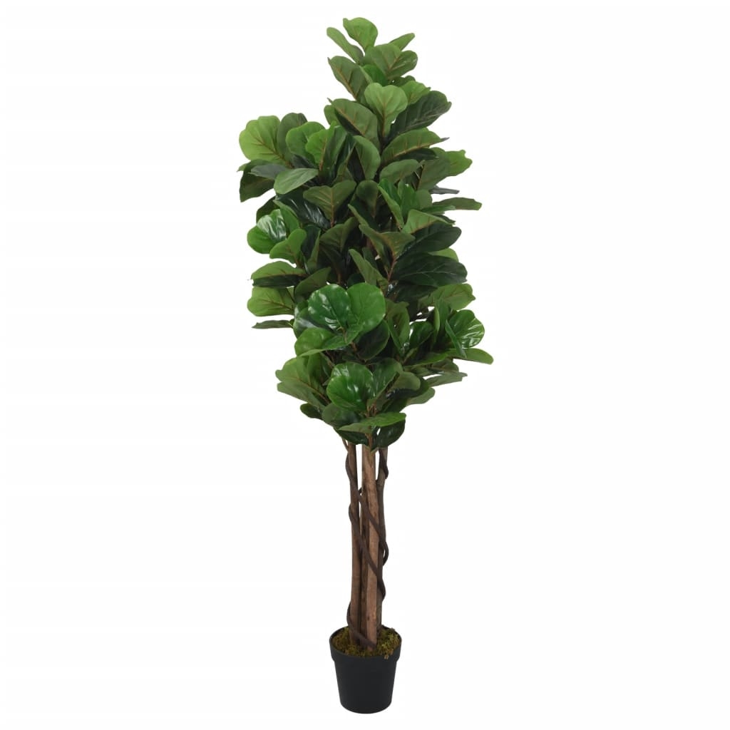 vidaXL Konstväxt fikonträd 180 blad 150 cm