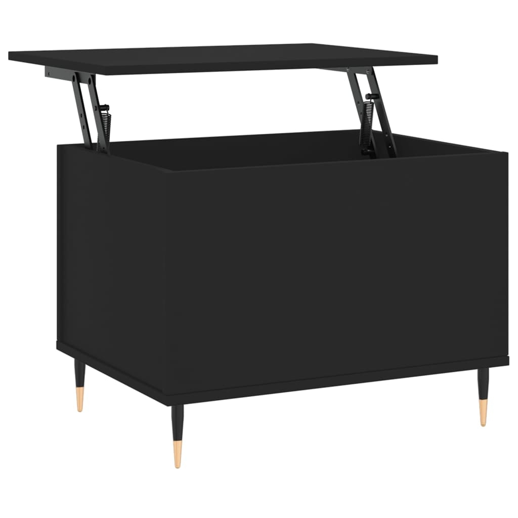 vidaXL Soffbord svart 60x44,5x45 cm konstruerat trä