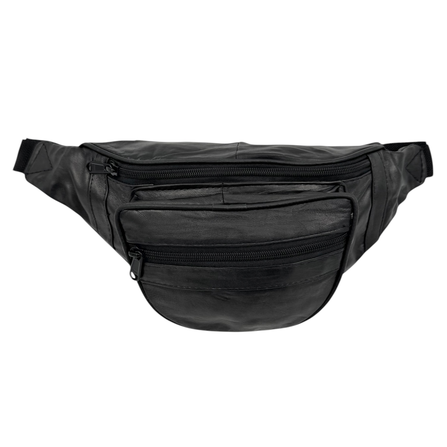 Svart Magväska I Skinn,