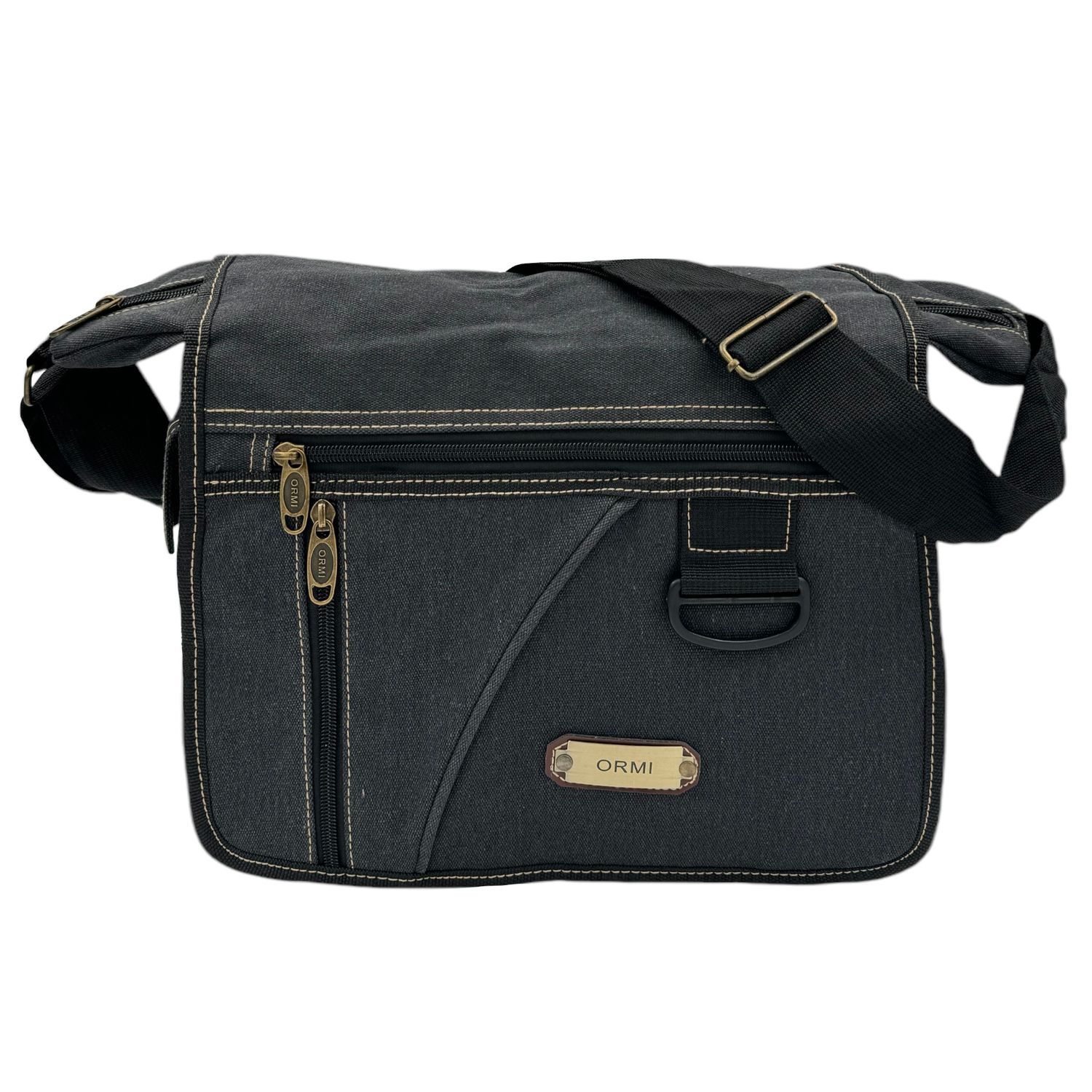 Svart Axelremsväska, Väska I Canvas,