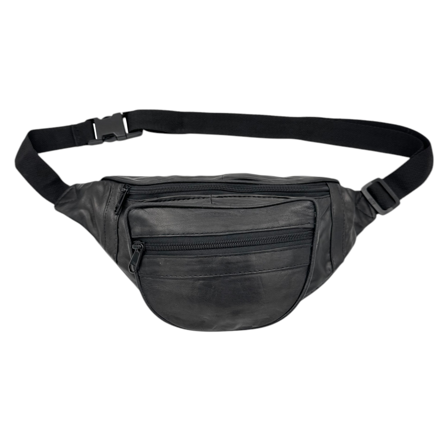 Svart Magväska I Skinn,