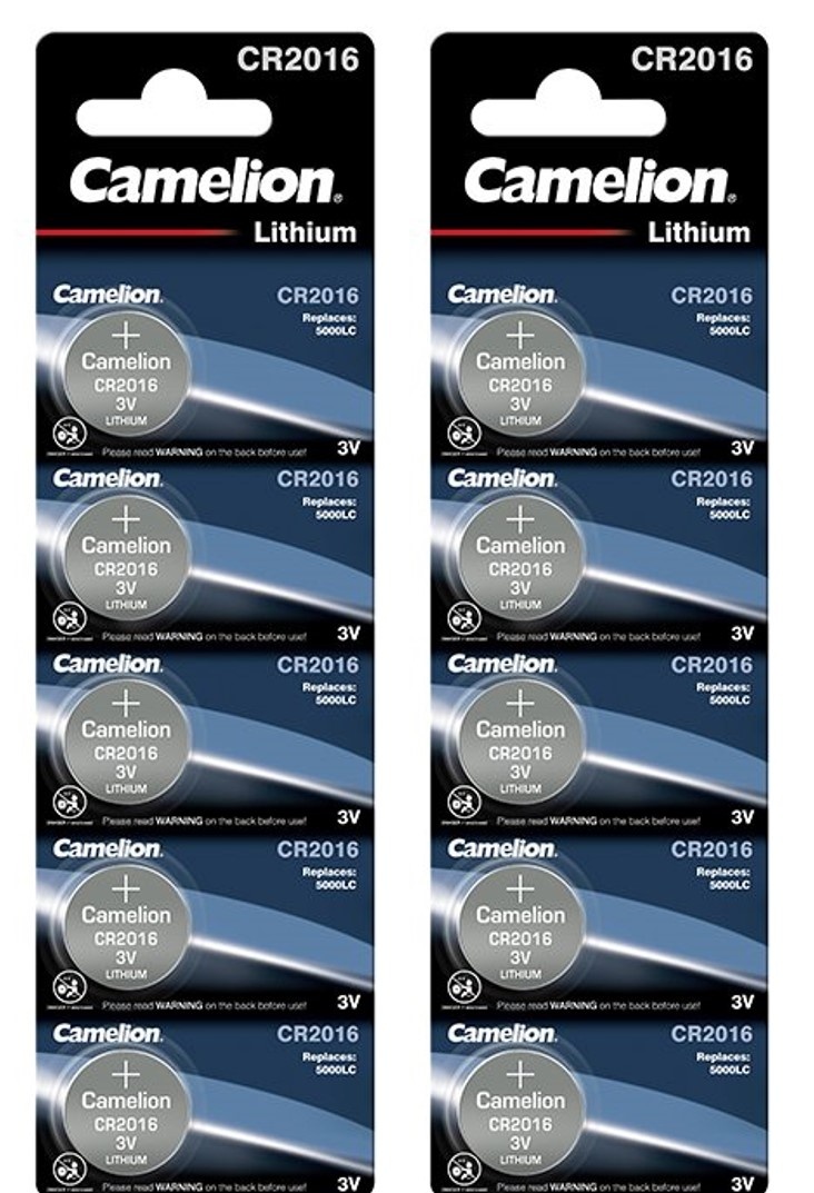 CR2016 10-pack Batteri Knappcell 3V Litium Lithium