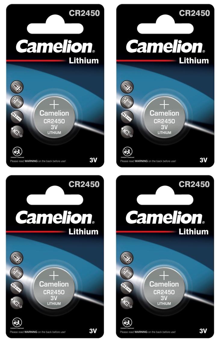 CR2450 Batteri 4-pack Litium Lithium
