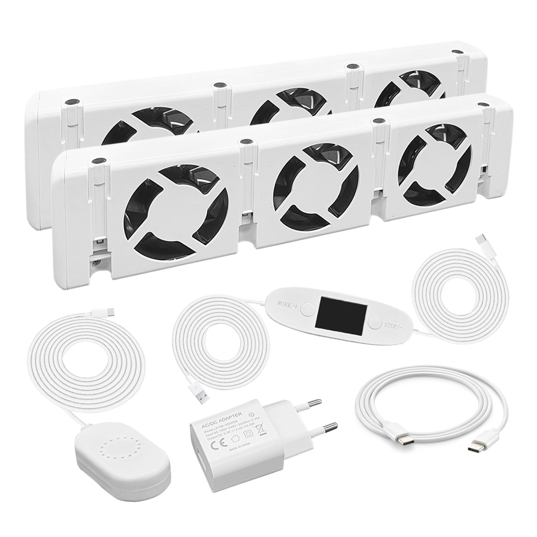 Elementfläkt Duo Set - fläkt för element - Radiator Booster Fan