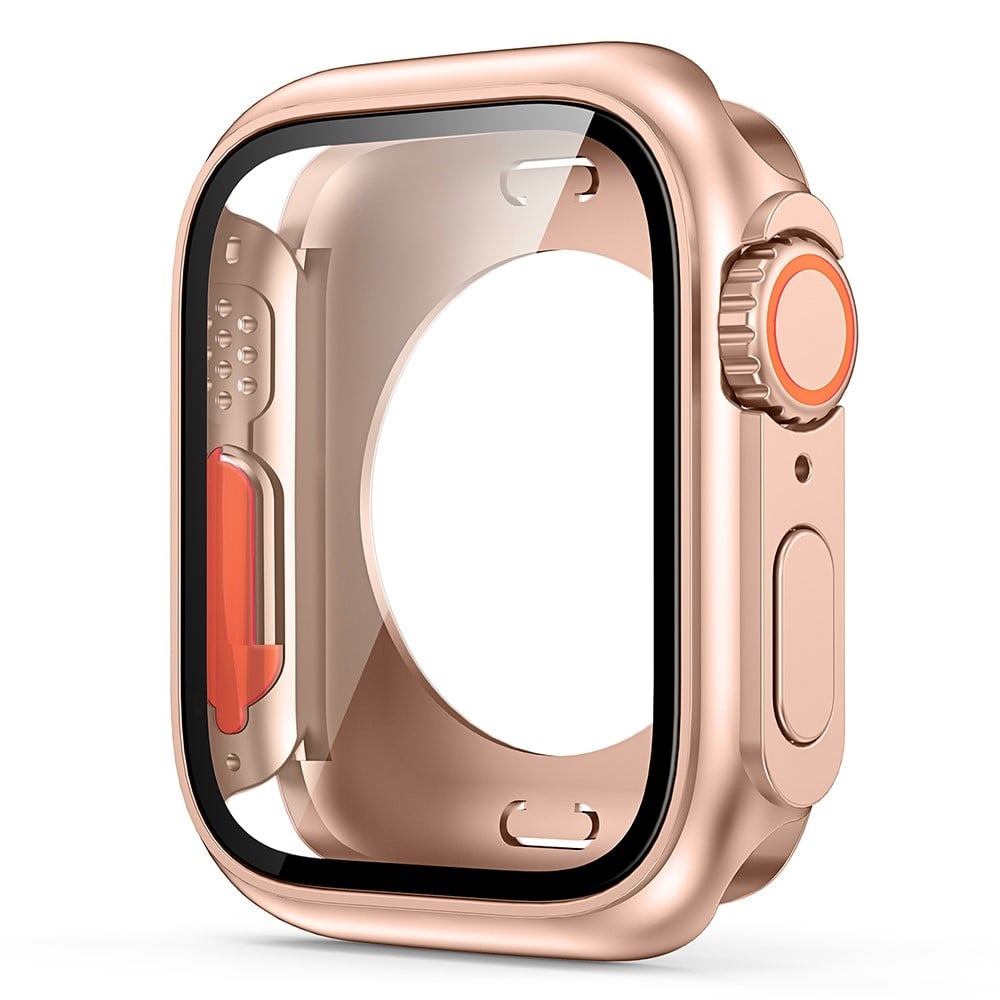 PC Watch Case with tempered Glass - Apple Watch Series - Rose Gold