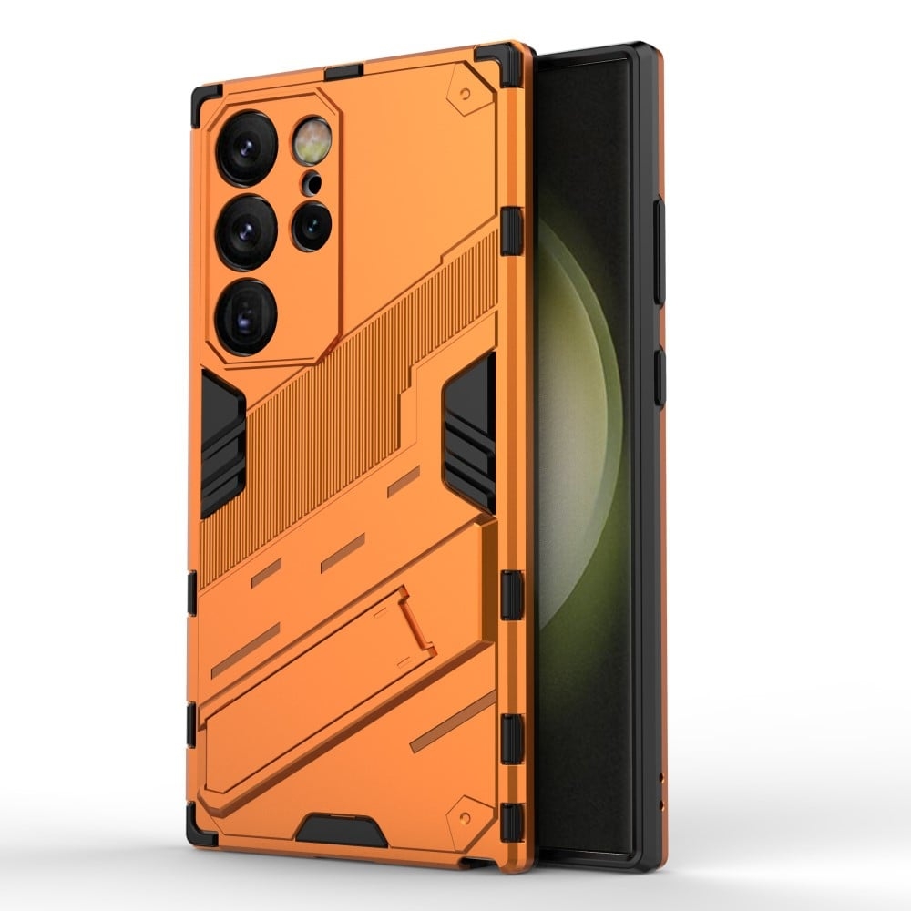 Stötsäkert hybridskal med ett modernt utseende till Samsung Galaxy S24 Ultra - Orange