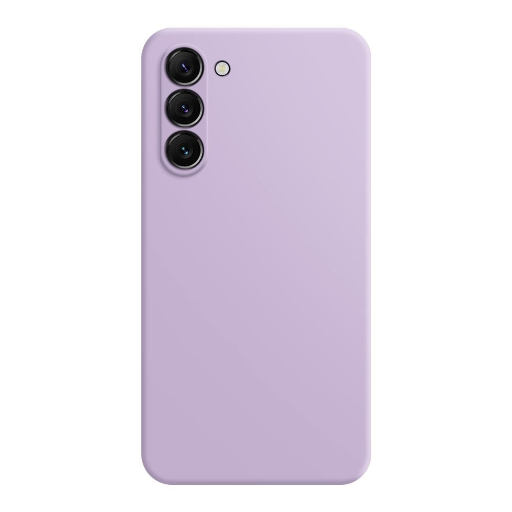 Mikrofiberfodrat Samsung Galaxy S24 skal i mjukt gummi - Lila
