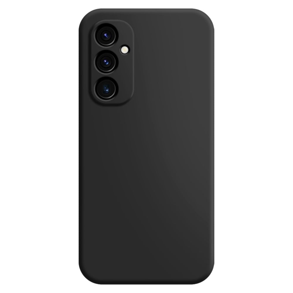 Mikrofiberfodrat Samsung Galaxy A25 skal i mjukt gummi - Svart