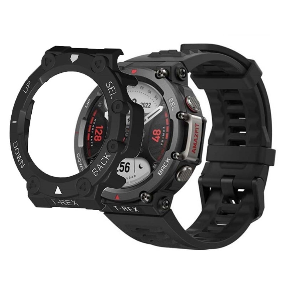 Huami Amazfit T-Rex 2 Watch Case Deksel Quick Release Hard Watch Protective Case - Svart / Hvit