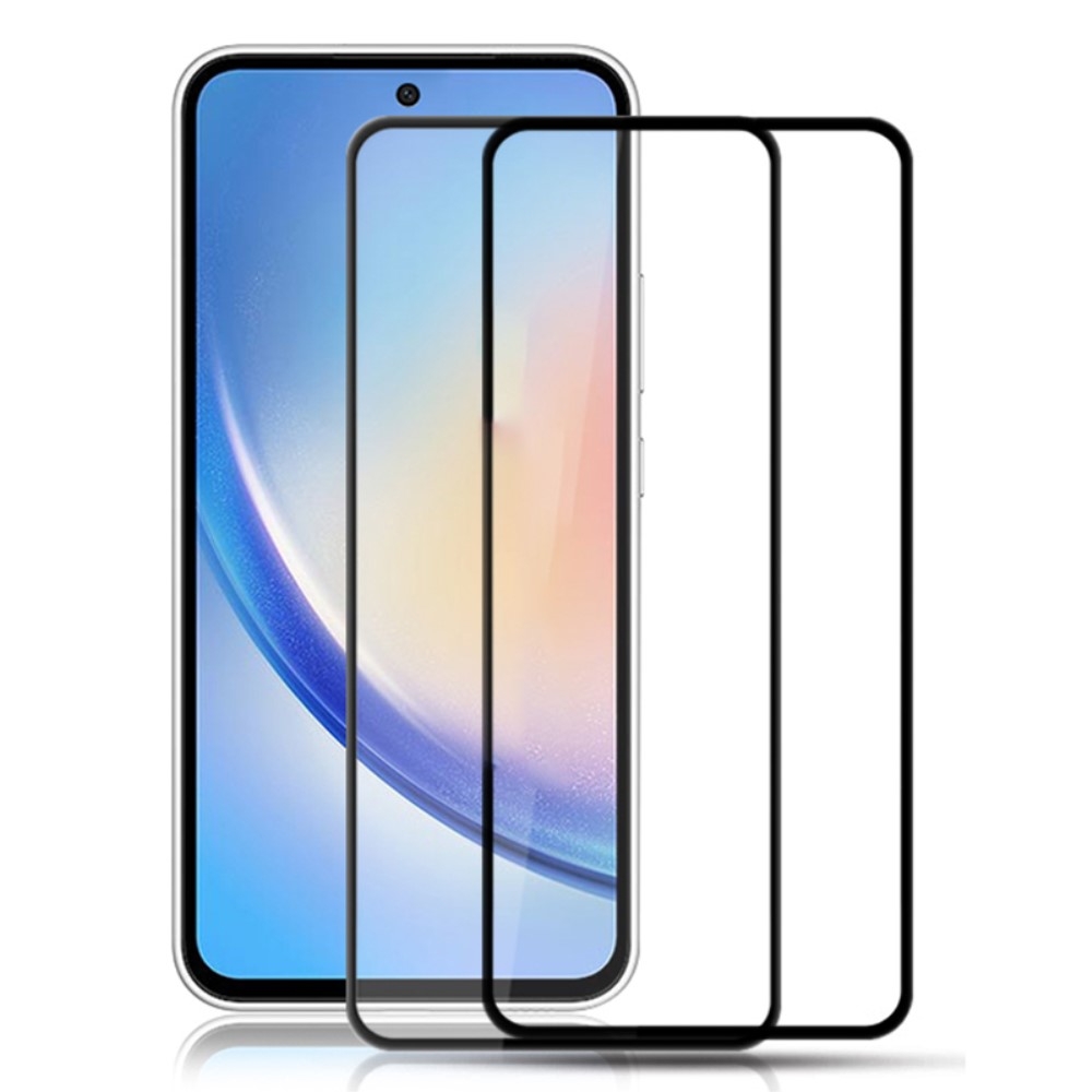 2 st AMORUS extra starkt glas skärmskydd för Samsung Galaxy A35 / Samsung Galaxy A55