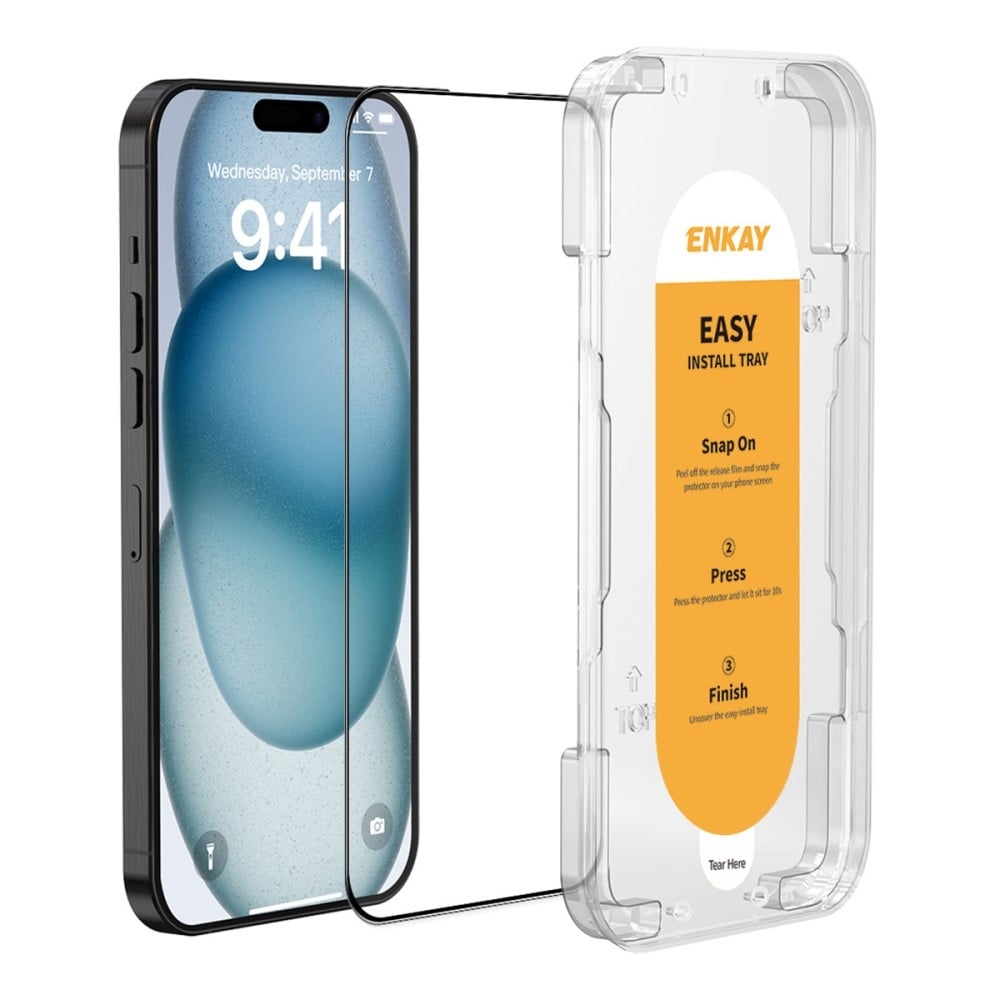 Slitstarkt, slagtåligt och skyddande iPhone 15 Plus-glas