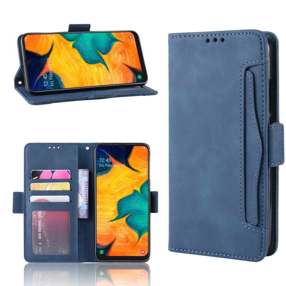 Modernt Samsung Galaxy A40 fodral med plånbok - Blå