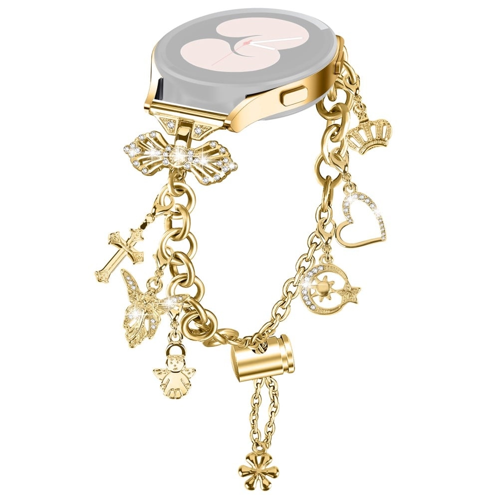 Samsung Galaxy Watch FE 40mm Smartwatch Armband Metall Charm Armband Armband - Guld