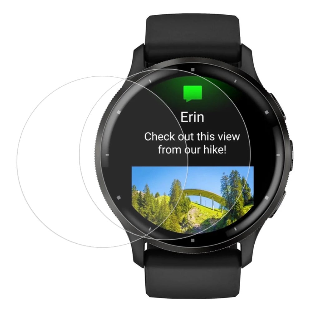 2-pakning Garmin Venu 3 skjermbeskytter med fleksibel skjermfilm med høy gjennomsiktighet