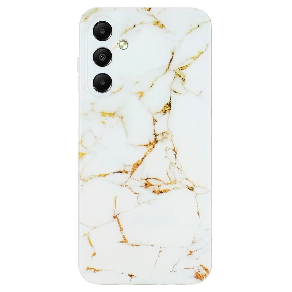 Marmormotiv Samsung Galaxy S24 skal - Vit