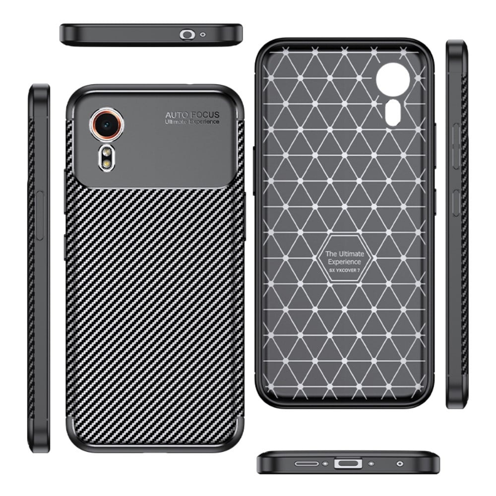 Carbon Shield Samsung Galaxy Xcover 7 skal - Genomskinlig