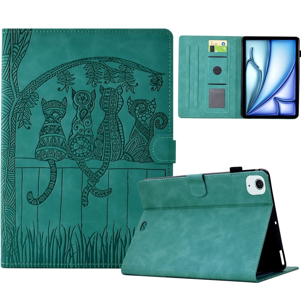 iPad Air 11 (2024) / Air (2022) / (2020) / iPad Pro 11 (2022) / (2021) / (2020) / (2018) Etui lærdeksel til nettbrett med kortspor - Babyblå