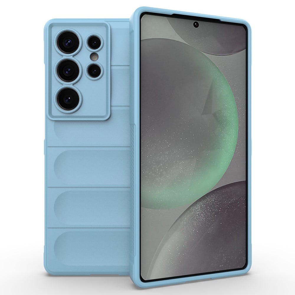 Mjukt greppformat Samsung Galaxy S25 Ultra skal - Baby Blå