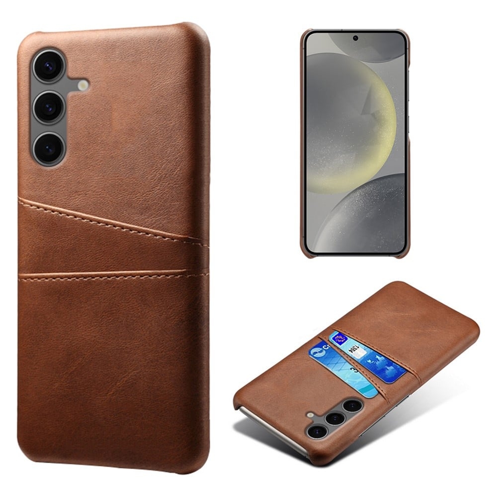 Samsung Galaxy S24 FE skal med korthållare - Brun