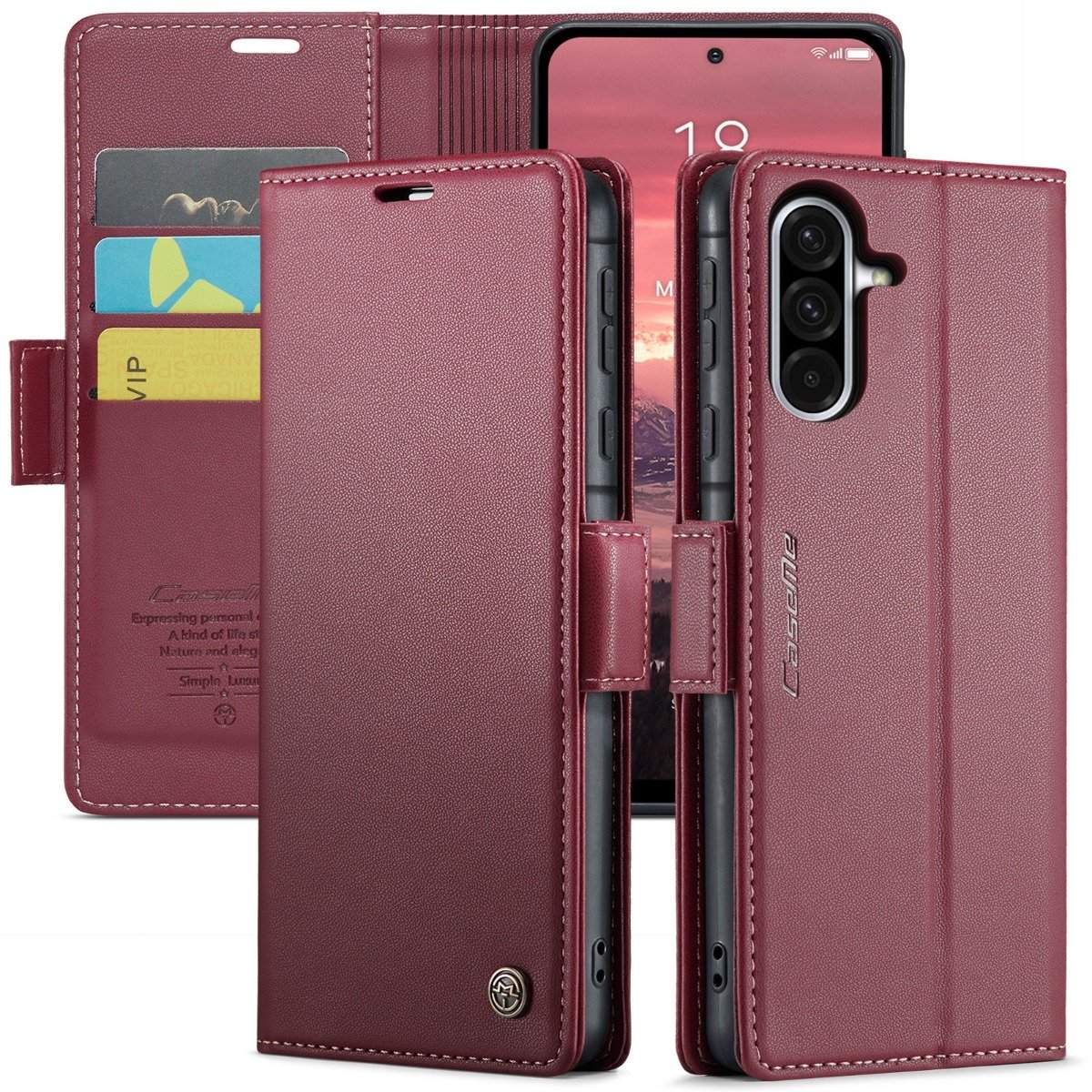 CaseMe lent Samsung Galaxy A56 fodral - Röd