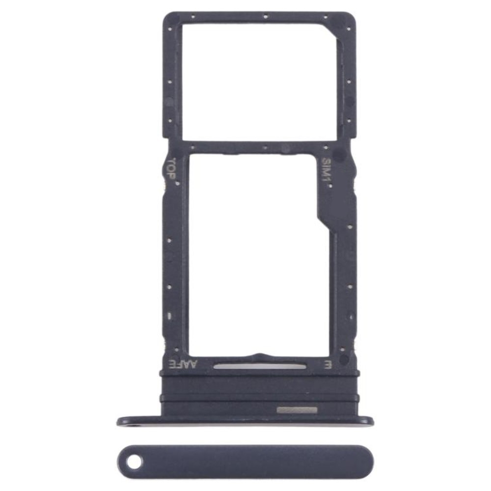 Samsung Galaxy A16 4G A165 OEM SIM Card and SD Card Tray Holder Replacement Part (Without Logo) - Black