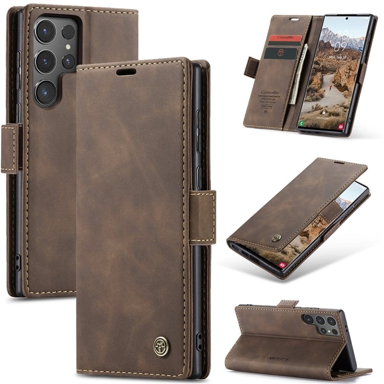 CaseMe lent Samsung Galaxy S25 Ultra fodral - Kaffe