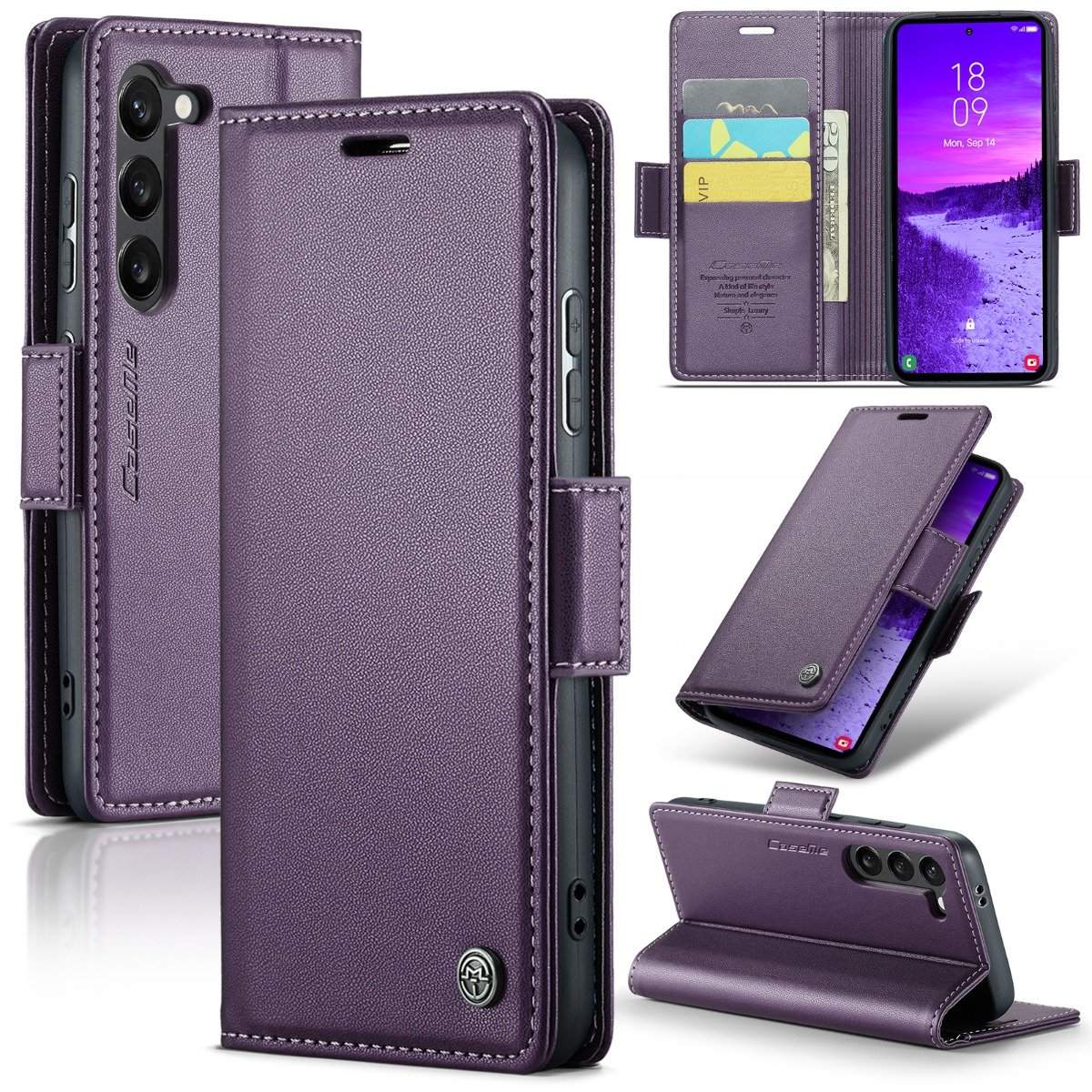 CaseMe lent Samsung Galaxy S25 fodral - Lila