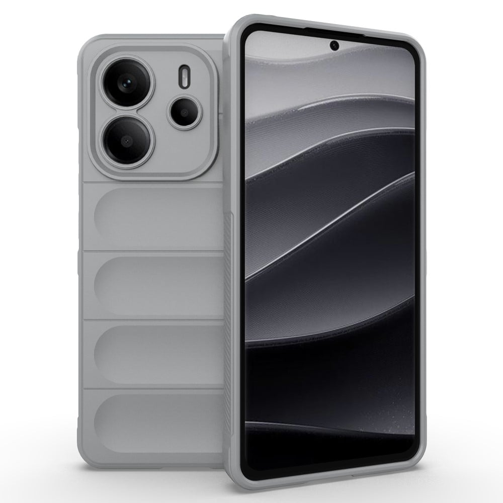Blødt grebsformet Xiaomi Redmi Note 14 5G cover - Lysegrå