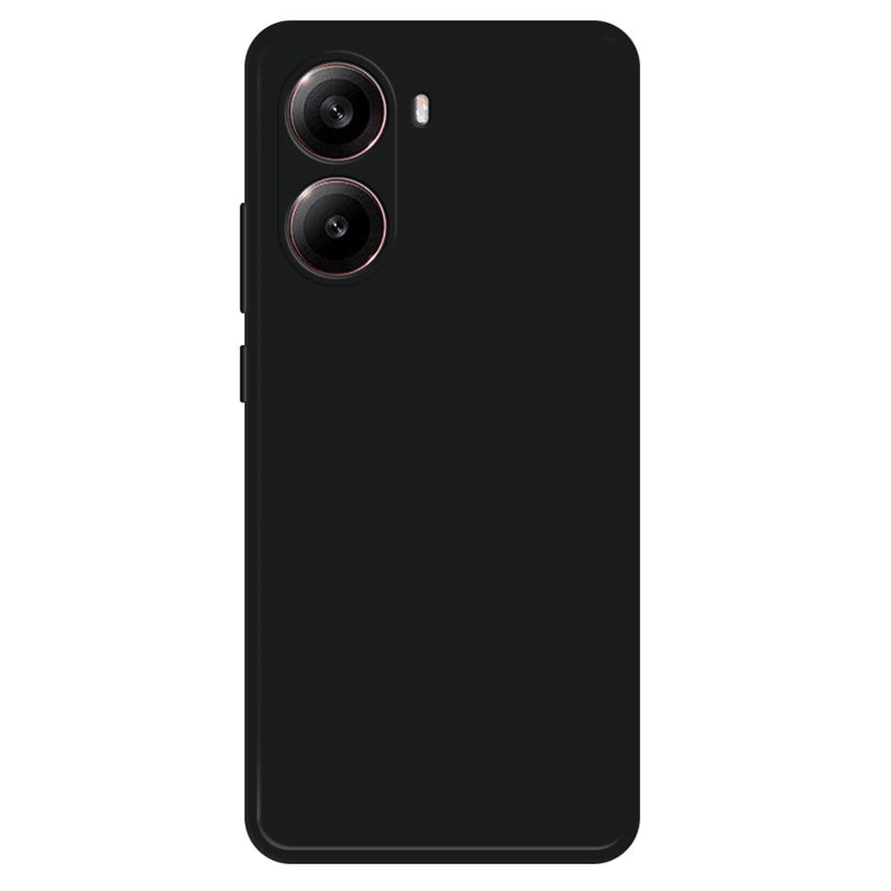 Xiaomi Poco X7 Pro 5G / Redmi Turbo 4 5G Fleksibelt etui Rett kantbeskyttelse Telefondeksel - Svart