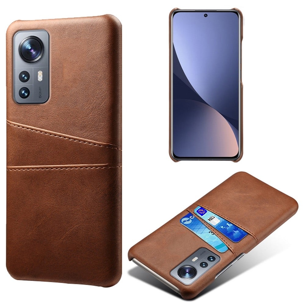 Xiaomi 12 Pro skal med korthållare - Brun