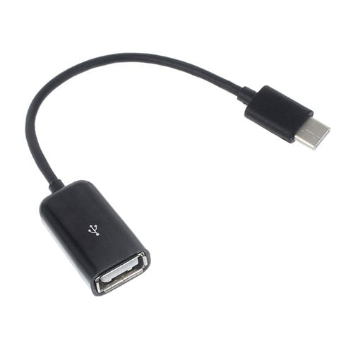 USB 3.1 Type-C hann til USB 2.0 A Hun OTG Kabel - Svart
