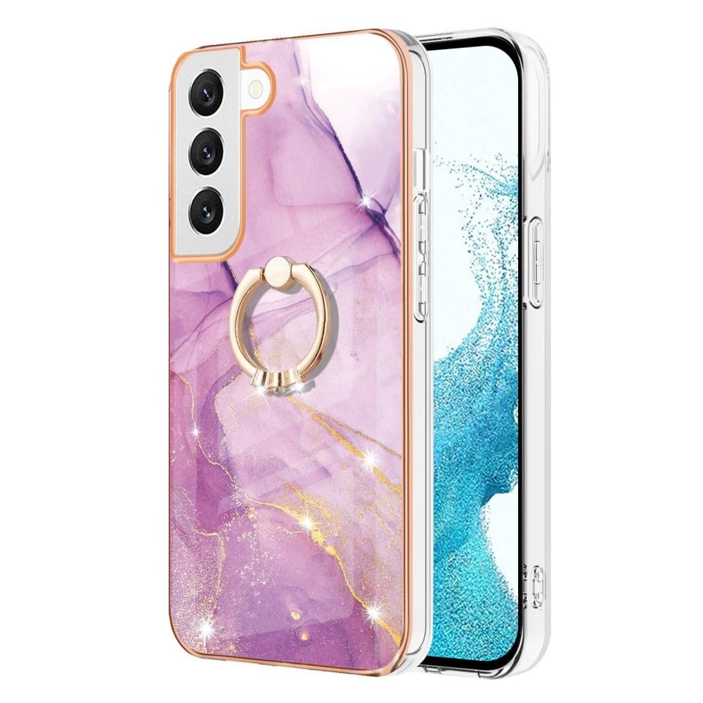 Marmormotiv Samsung Galaxy S22 skal - Rosa Marmor Dis