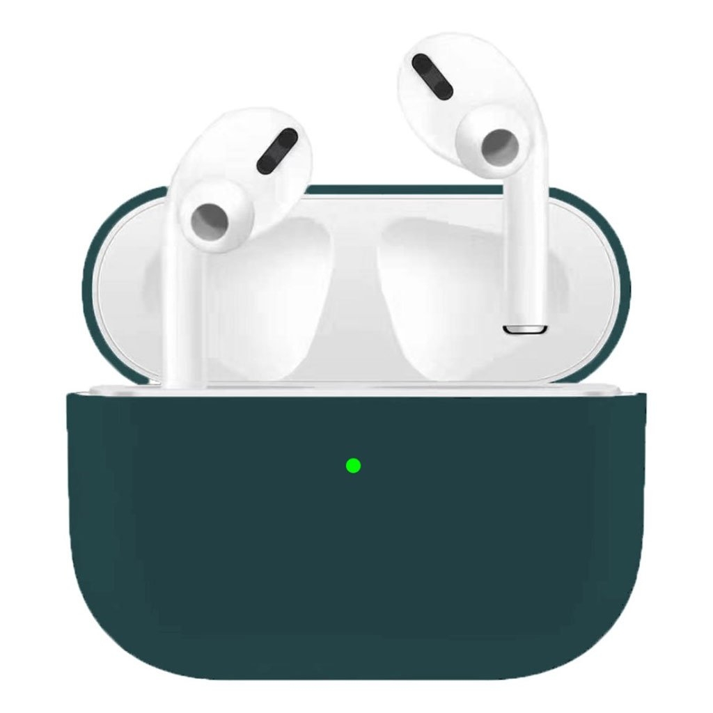 Airpods Pro Ultra-Tynne Silikonetui - Svartish Grønn