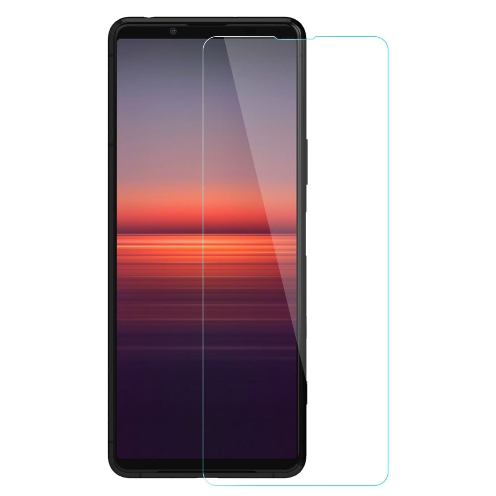AMORUS skærmbeskytter af hærdet glas med buet kant til Sony Xperia 5 II