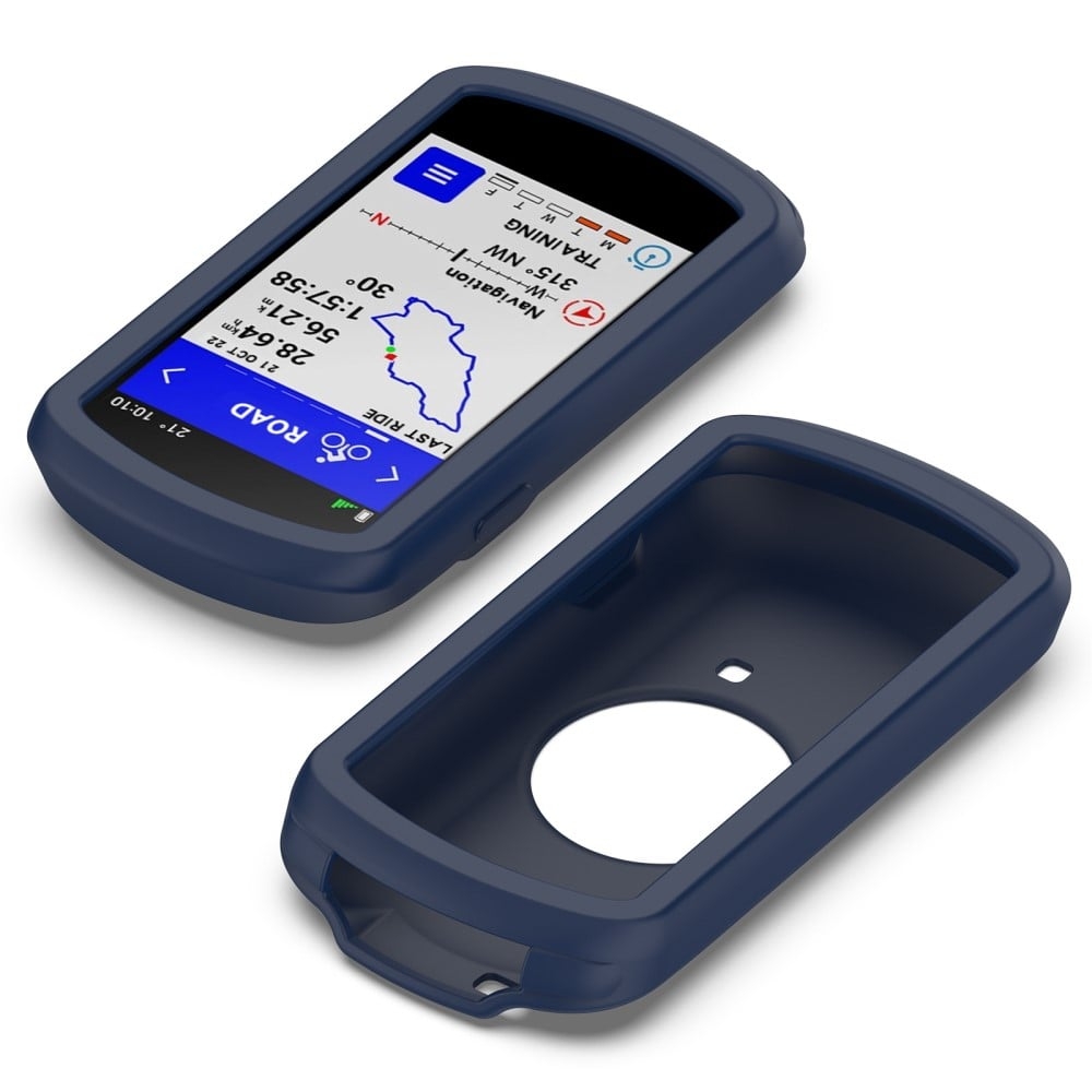 Garmin Edge 1040 silikonisuojus - Keskiyön Sininen