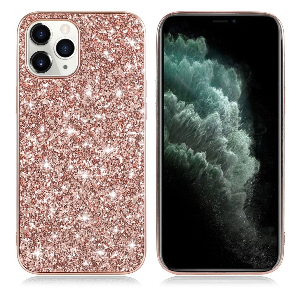 Glitter iPhone 12 Mini skal - Rosa