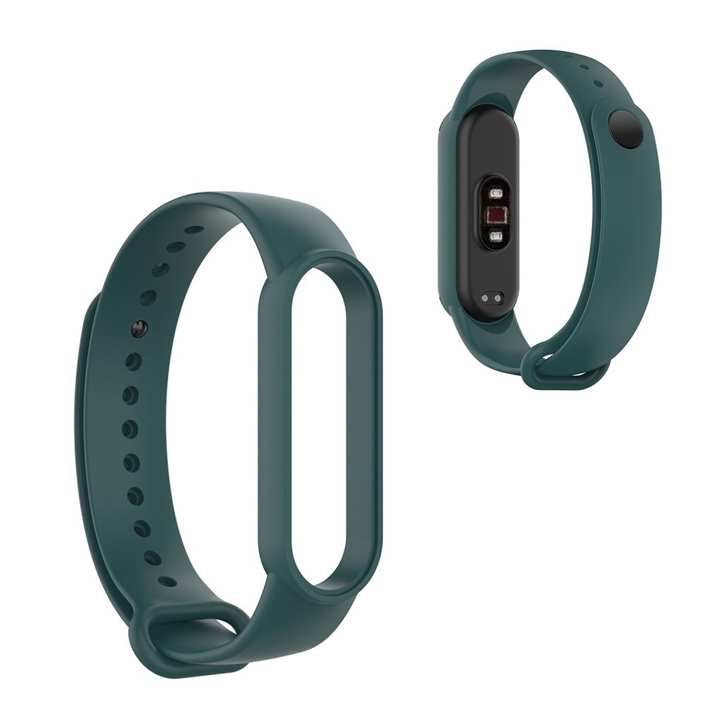 Xiaomi Mi Smart Band 6 / 5 glossy silicone watch band - Dark Cyan