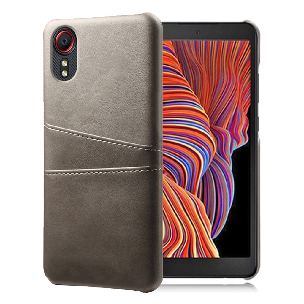 Samsung Galaxy Xcover 5 skal med korthållare - Silver/Grå