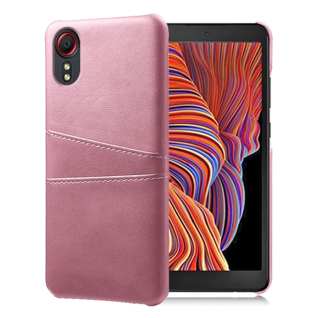 Samsung Galaxy Xcover 5 skal med korthållare - Rosa