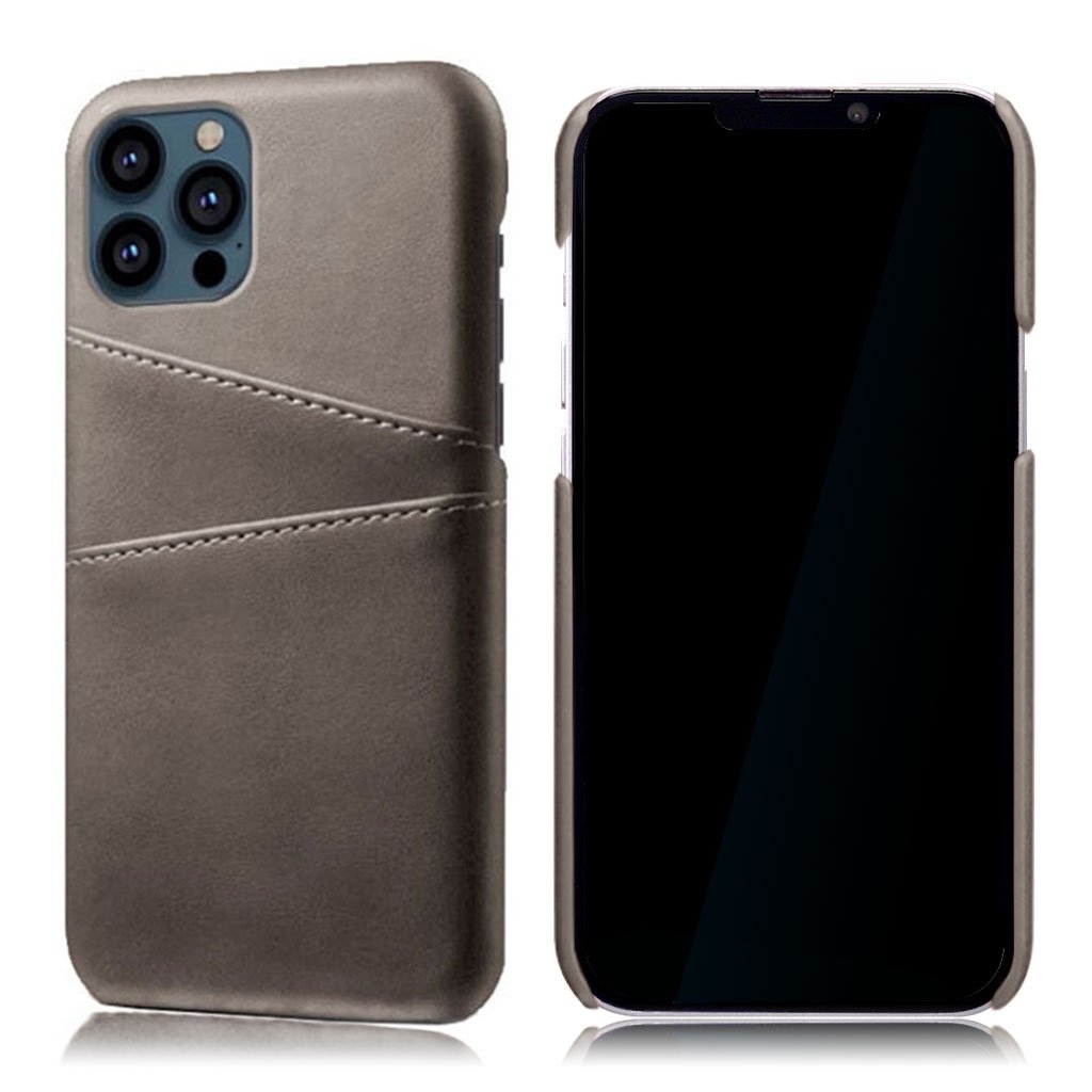 iPhone 13 Pro skal med korthållare - Silver/Grå