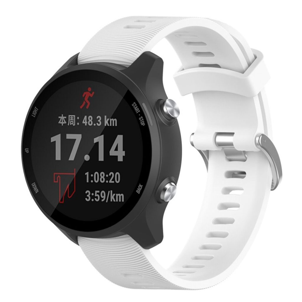 Garmin Forerunner 245 Silikon Klokkereim - Hvit