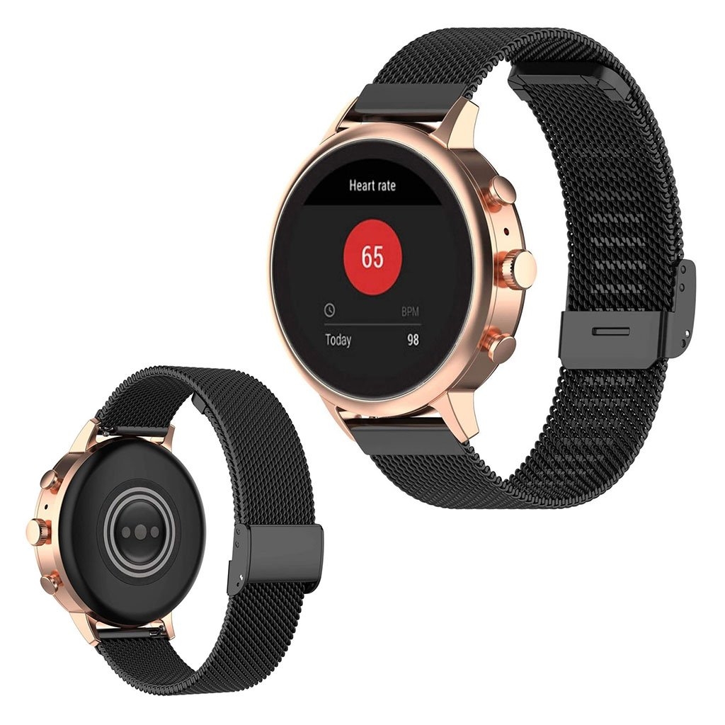 Garmin Vivoactive 4s elegant rustfritt stål ur band - Svart