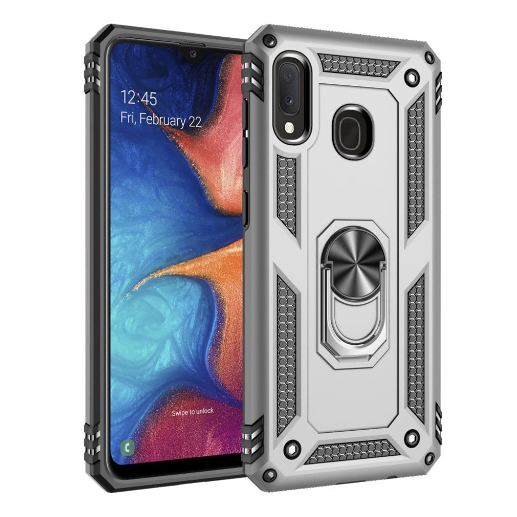 Bofink Combat Samsung Galaxy A20e skal - Silver/Grå