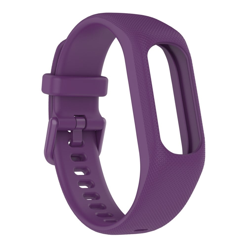 Garmin Vivosmart 5 klockarmband i texturerat silikon - Lila