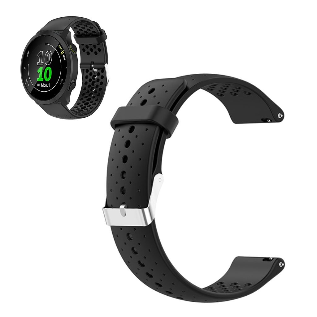 Garmin Forerunner 158 / 55 klockarmband i silikon som andas - Svart