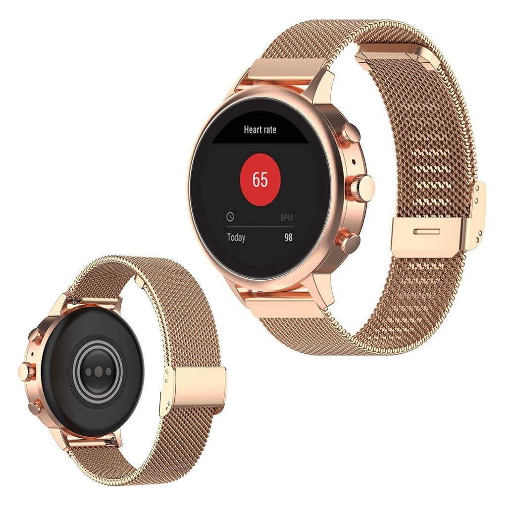 Garmin Vivoactive 4s elegant rustfritt stål ur band - Rose Gold