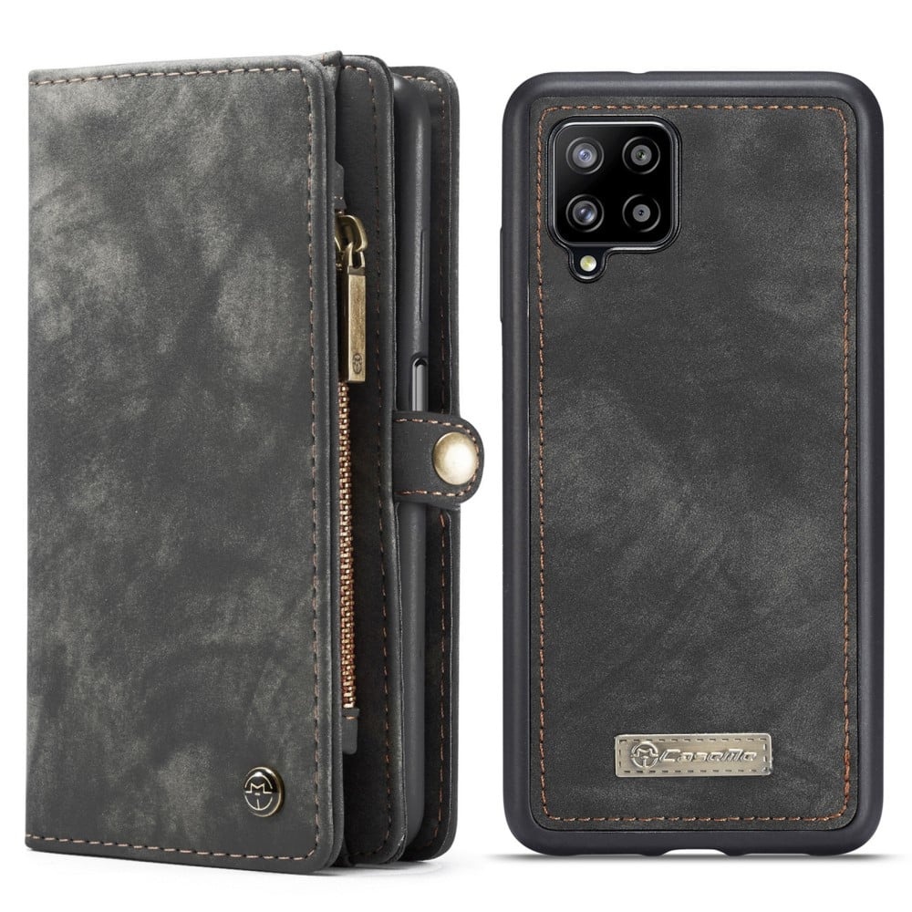 CaseMe Samsung Galaxy A12 5G fodral med blixtlås - Svart